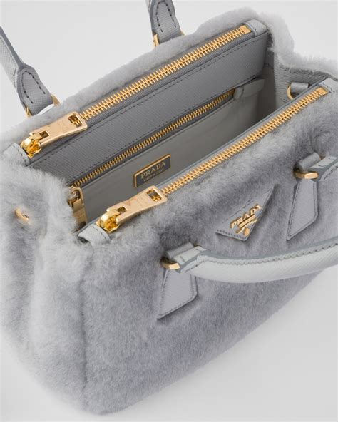 prada shearling bag|Prada Galleria Shearling Mini.